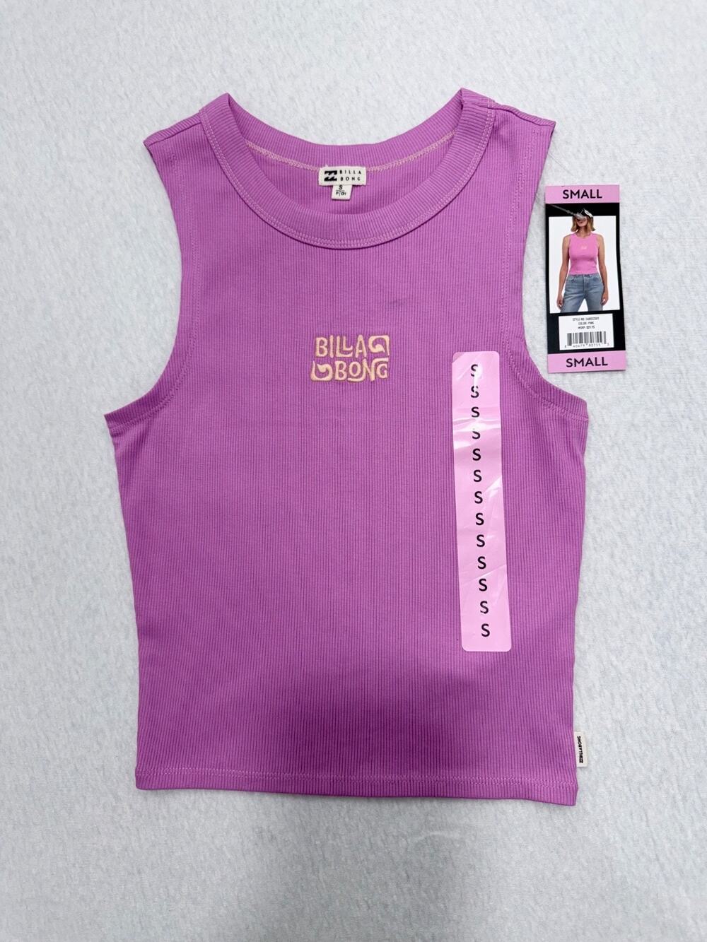 Billabong Fun Time Tank Women's Size S Pink RN132816
